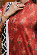 Zellbury | Unstitched 3 Piece Viscose | Shirt Shalwar Dupatta - 0208 - House Of Hania