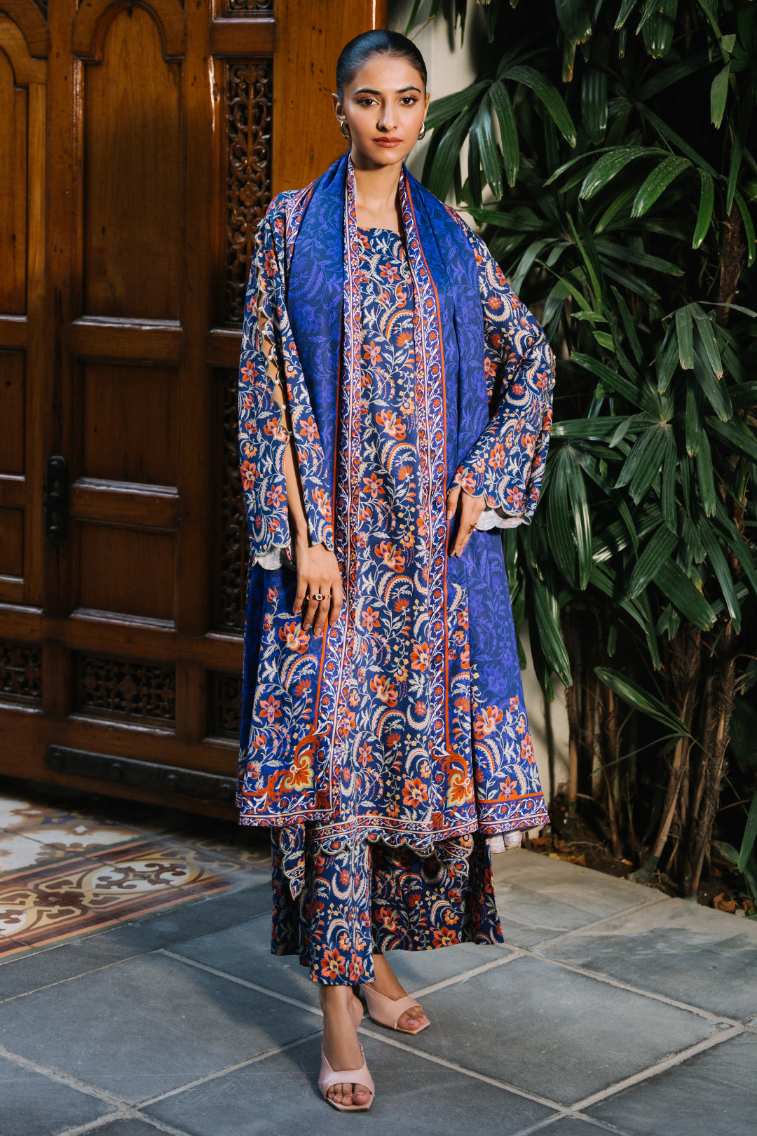 Zellbury | Unstitched 3 Piece Viscose | Shirt Shalwar Dupatta - 0215 - House Of Hania