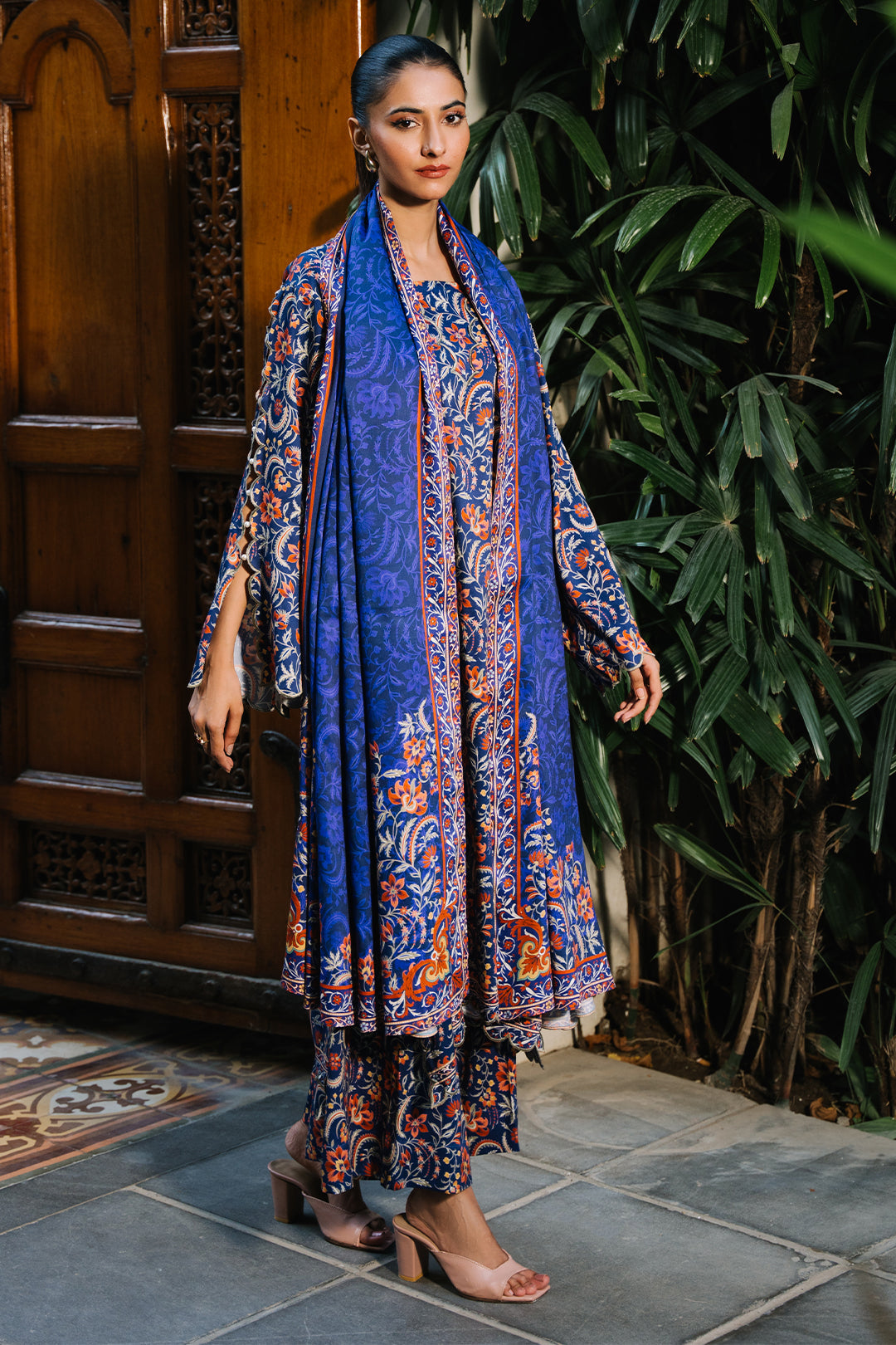 Zellbury | Unstitched 3 Piece Viscose | Shirt Shalwar Dupatta - 0215 - House Of Hania