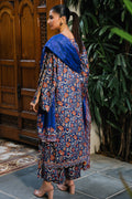Zellbury | Unstitched 3 Piece Viscose | Shirt Shalwar Dupatta - 0215 - House Of Hania