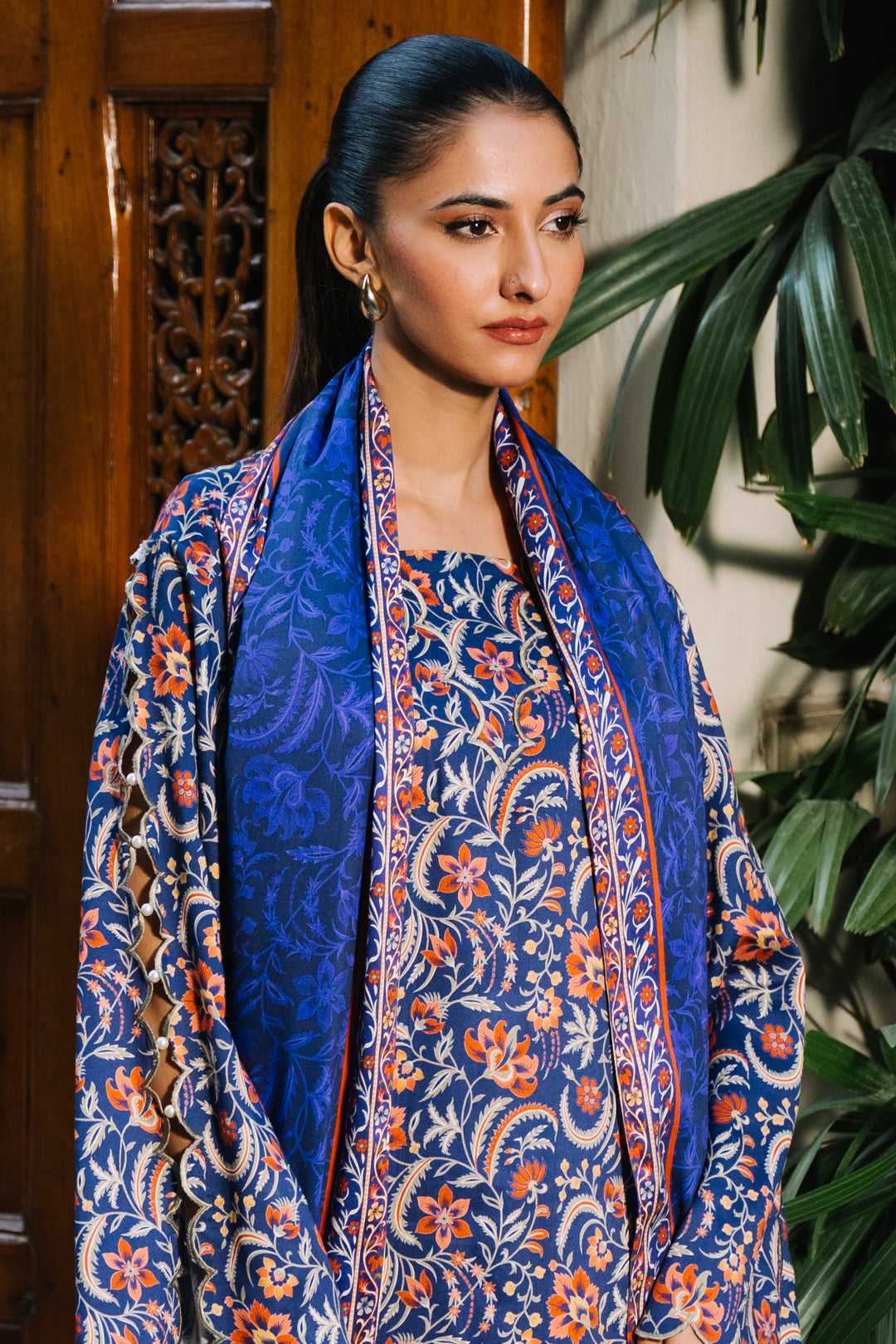Zellbury | Unstitched 3 Piece Viscose | Shirt Shalwar Dupatta - 0215 - House Of Hania