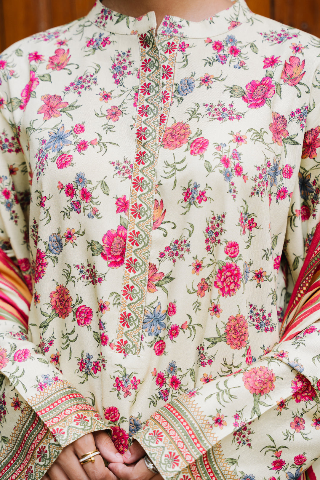 Zellbury | Unstitched 3 Piece Viscose | Shirt Shalwar Dupatta - 0216 - House Of Hania