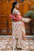 Zellbury | Unstitched 3 Piece Viscose | Shirt Shalwar Dupatta - 0216 - House Of Hania