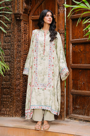 Zellbury | Unstitched 3 Piece Viscose | Shirt Shalwar Dupatta - 0278 - House Of Hania