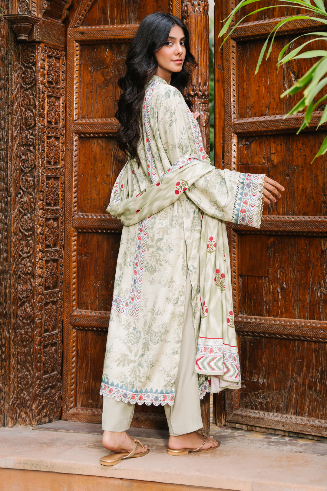 Zellbury | Unstitched 3 Piece Viscose | Shirt Shalwar Dupatta - 0278 - House Of Hania