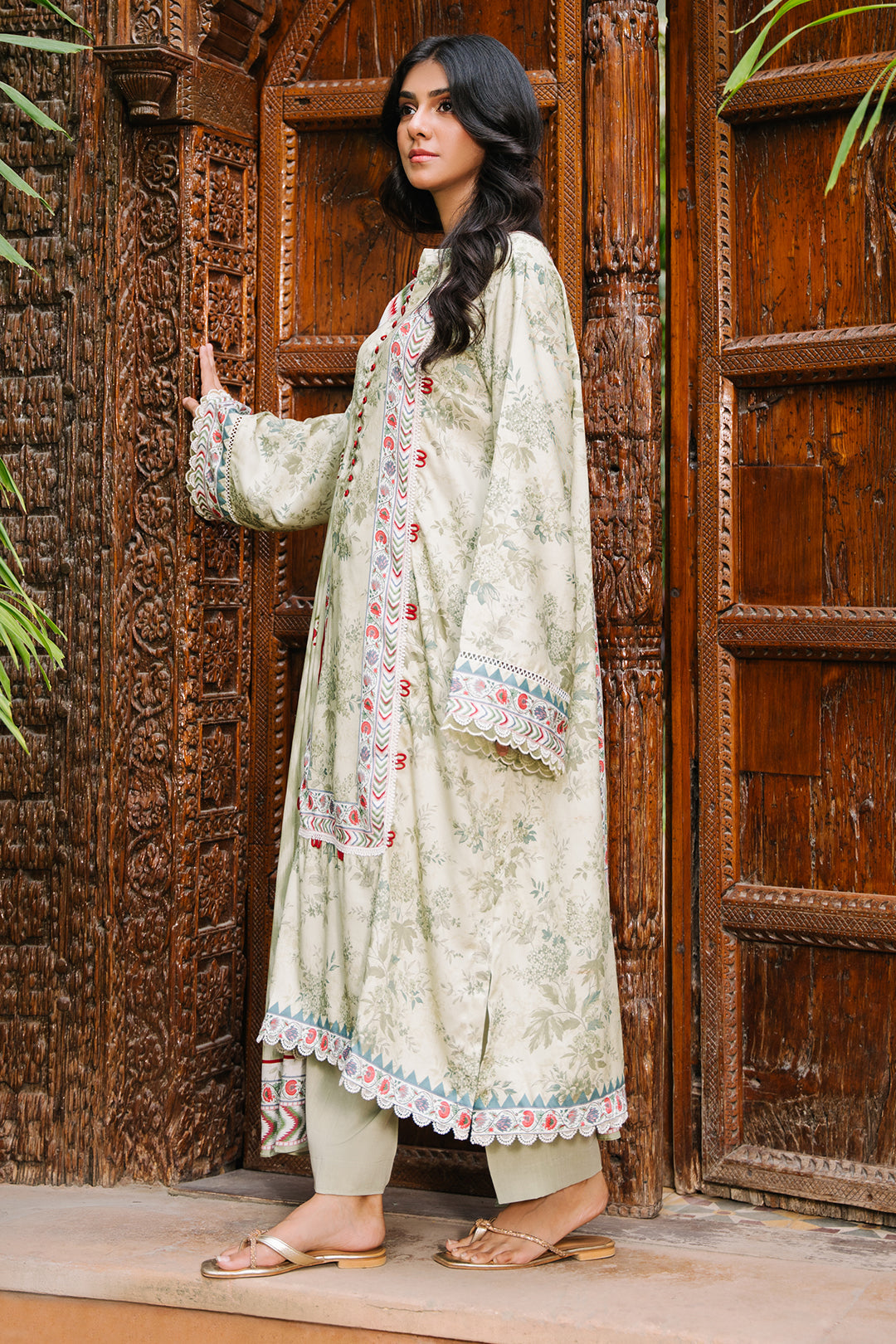 Zellbury | Unstitched 3 Piece Viscose | Shirt Shalwar Dupatta - 0278 - House Of Hania