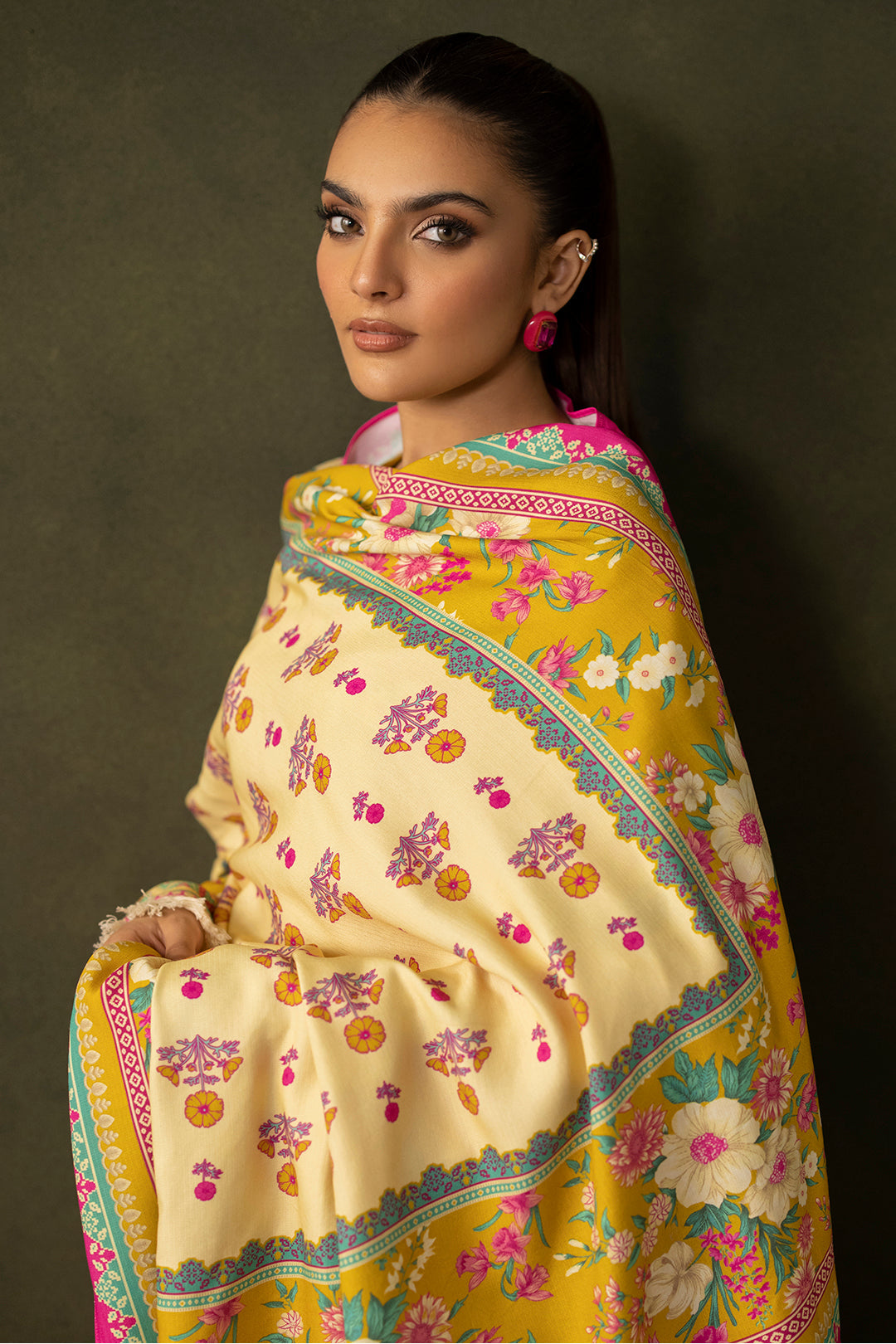 Zellbury | Unstitched 3 Piece Viscose | Shirt Shalwar Dupatta - 0289 - House Of Hania