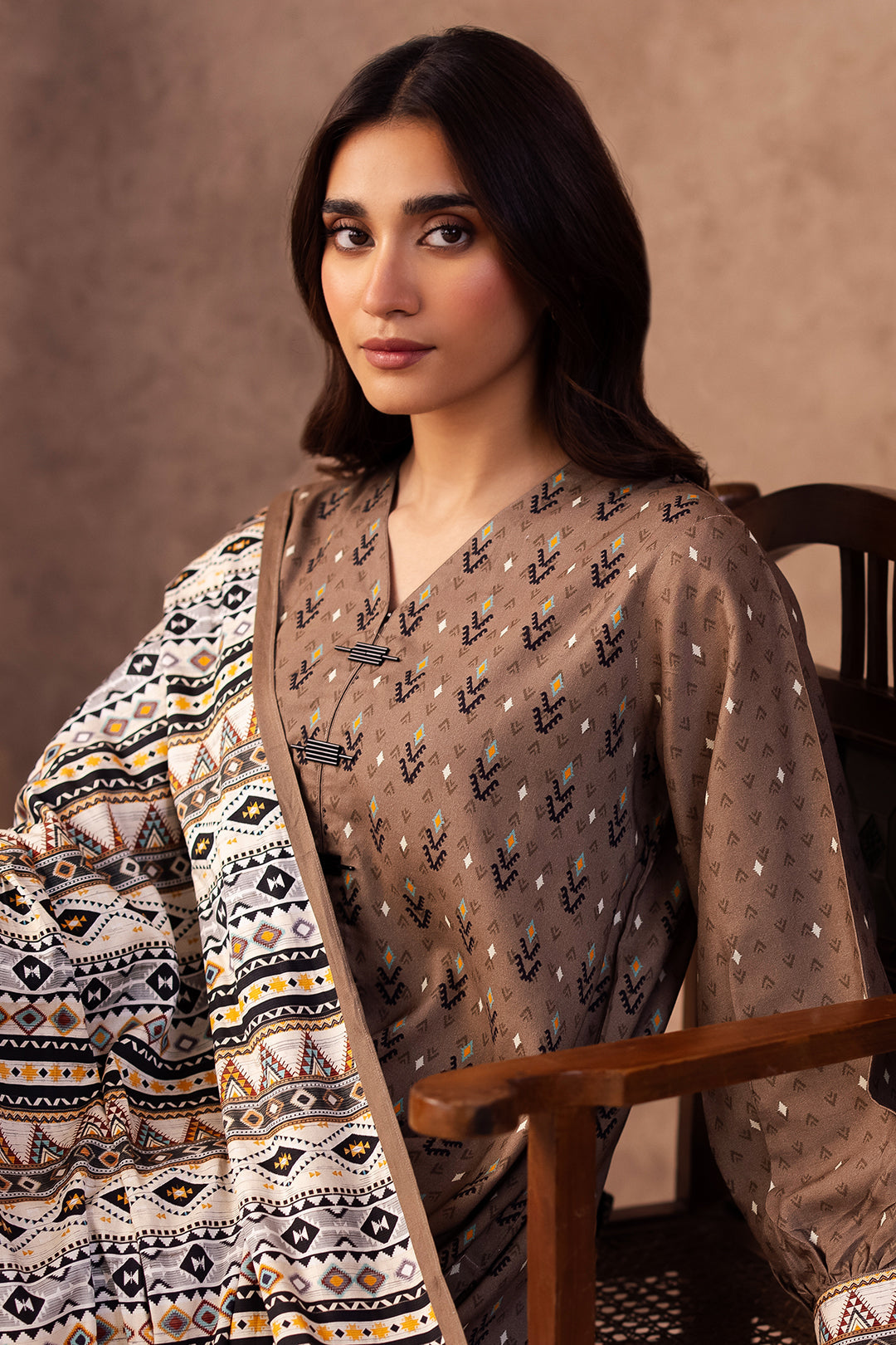 Zellbury | Unstitched 3 Piece Viscose | Shirt Shalwar Dupatta - 0293 - House Of Hania