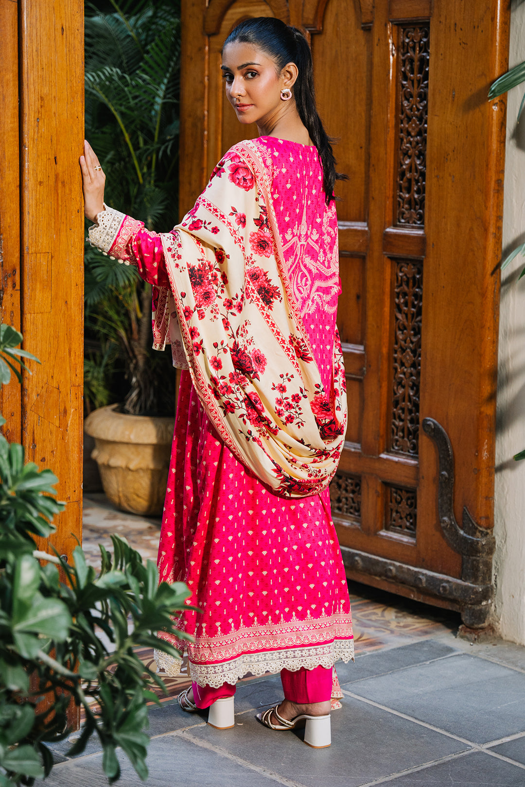 Zellbury | Unstitched 3 Piece Viscose | Shirt Shalwar Dupatta - 0300 - House Of Hania
