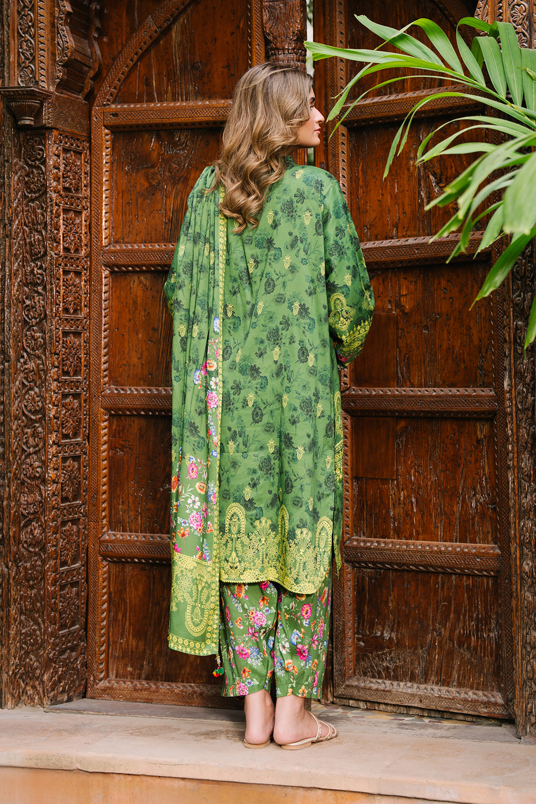 Zellbury | Unstitched 3 Piece Viscose | Shirt Shalwar Dupatta - 0305 - House Of Hania