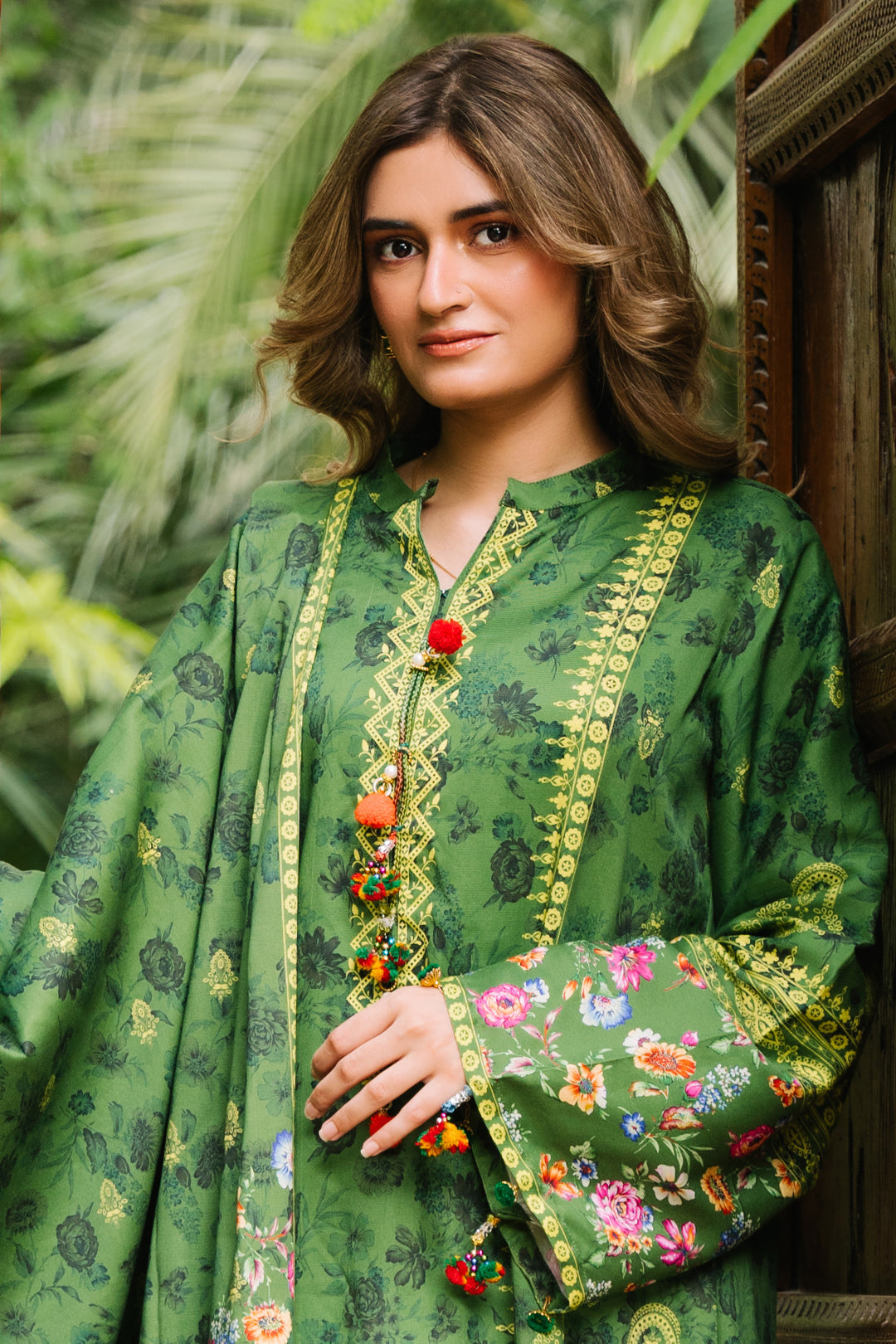 Zellbury | Unstitched 3 Piece Viscose | Shirt Shalwar Dupatta - 0305 - House Of Hania