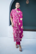 Zellbury | Unstitched 3 Piece Viscose | Shirt Shalwar Dupatta - 0819 - House Of Hania