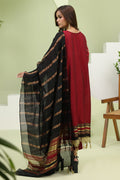 Zellbury | Unstitched 3 Piece Yarn | Embroidered Shirt Shalwar Dupatta - 1294 - House Of Hania