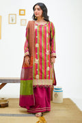 Zellbury | Unstitched 3 Piece Yarn | Embroidered Shirt Shalwar Dupatta - 1299 - House Of Hania