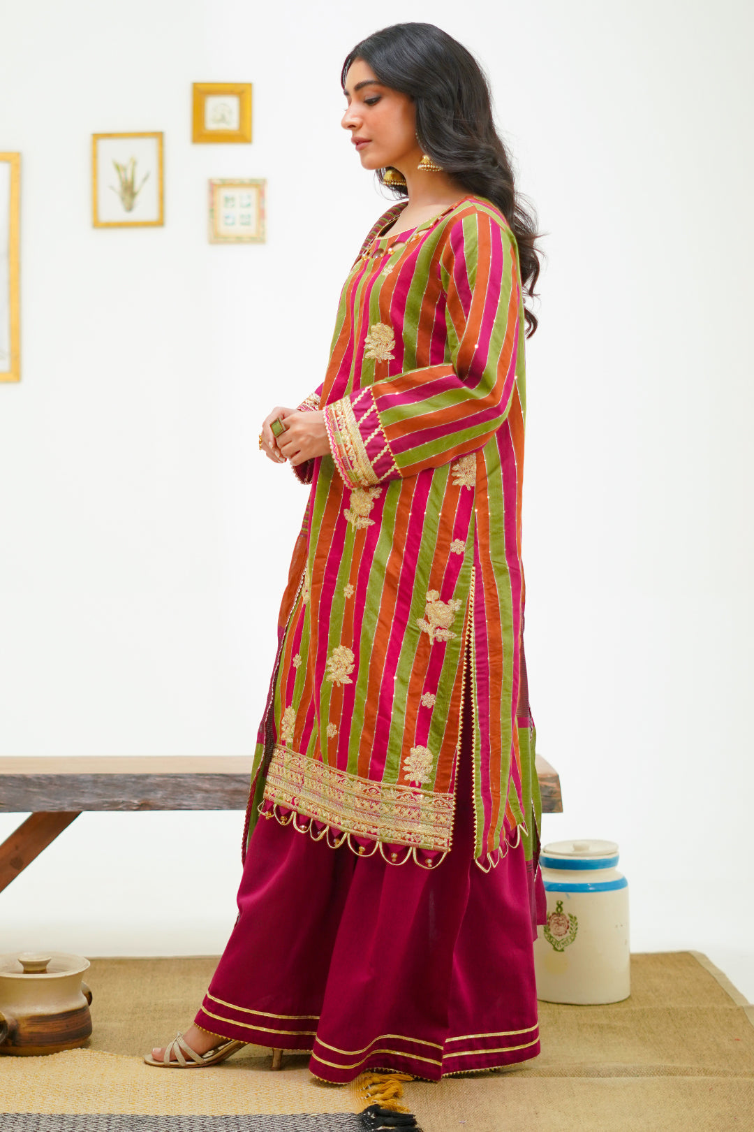 Zellbury | Unstitched 3 Piece Yarn | Embroidered Shirt Shalwar Dupatta - 1299 - House Of Hania