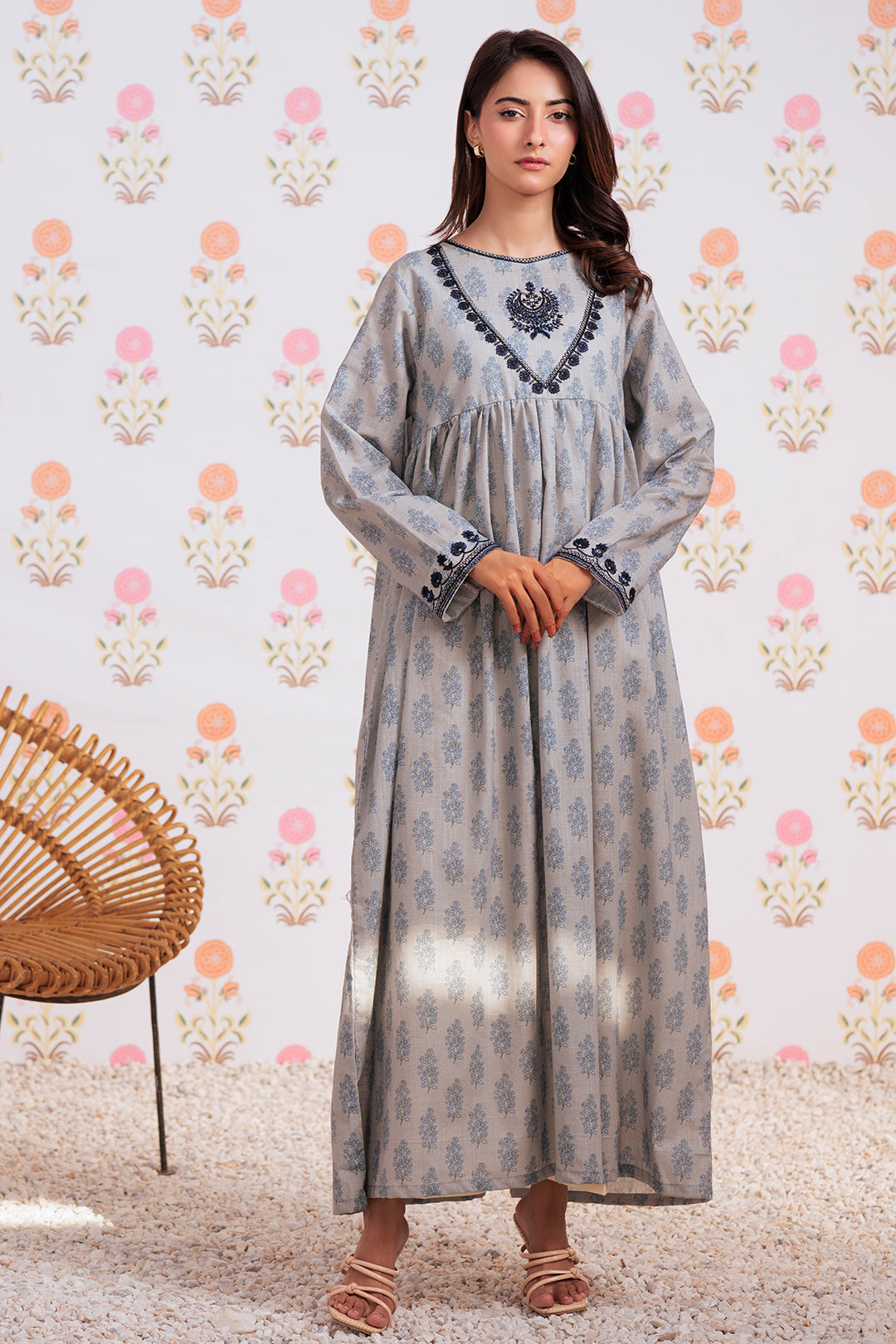Zellbury | Winter Pret | Embroidered Kurta - 2909 - House Of Hania