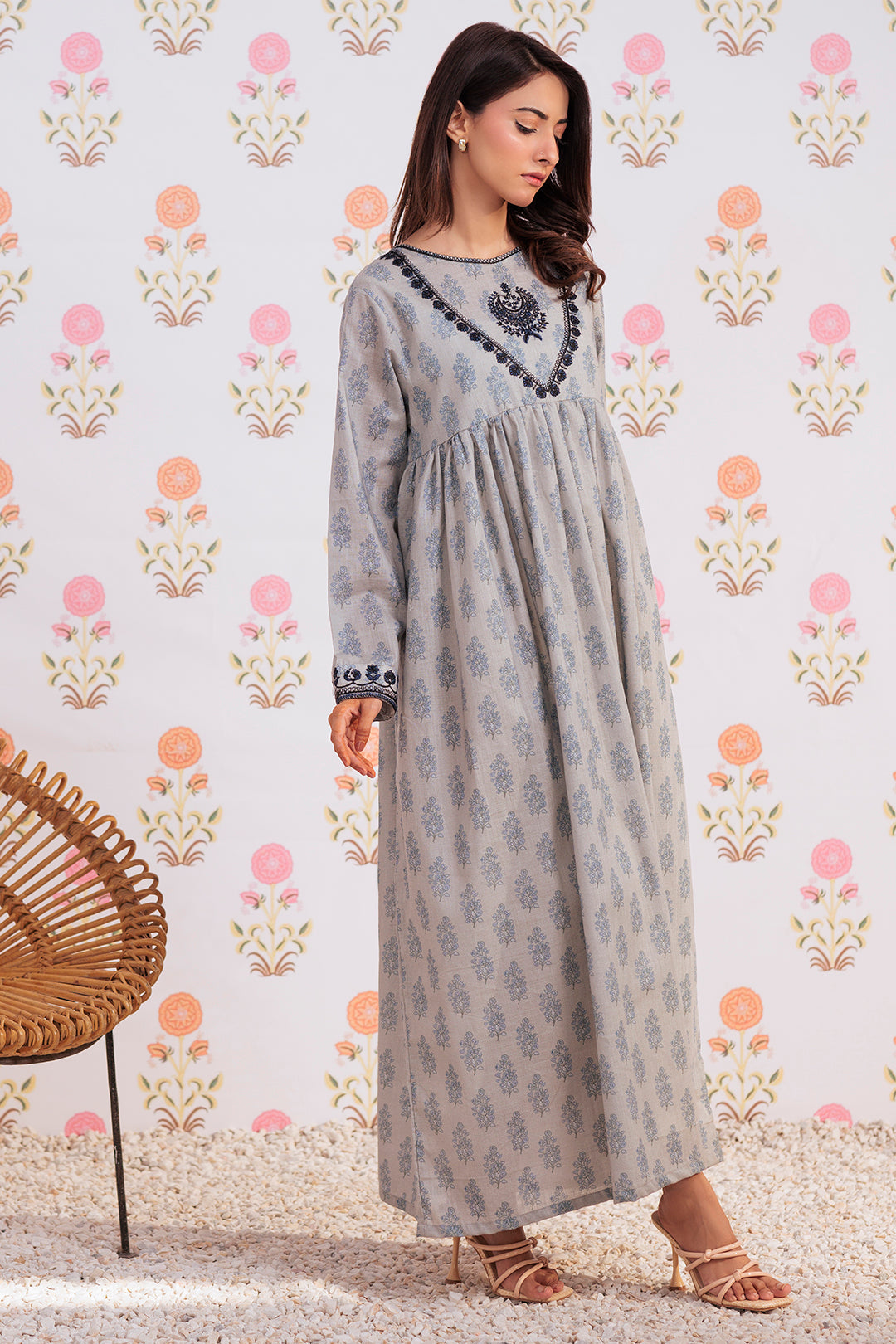 Zellbury | Winter Pret | Embroidered Kurta - 2909 - House Of Hania