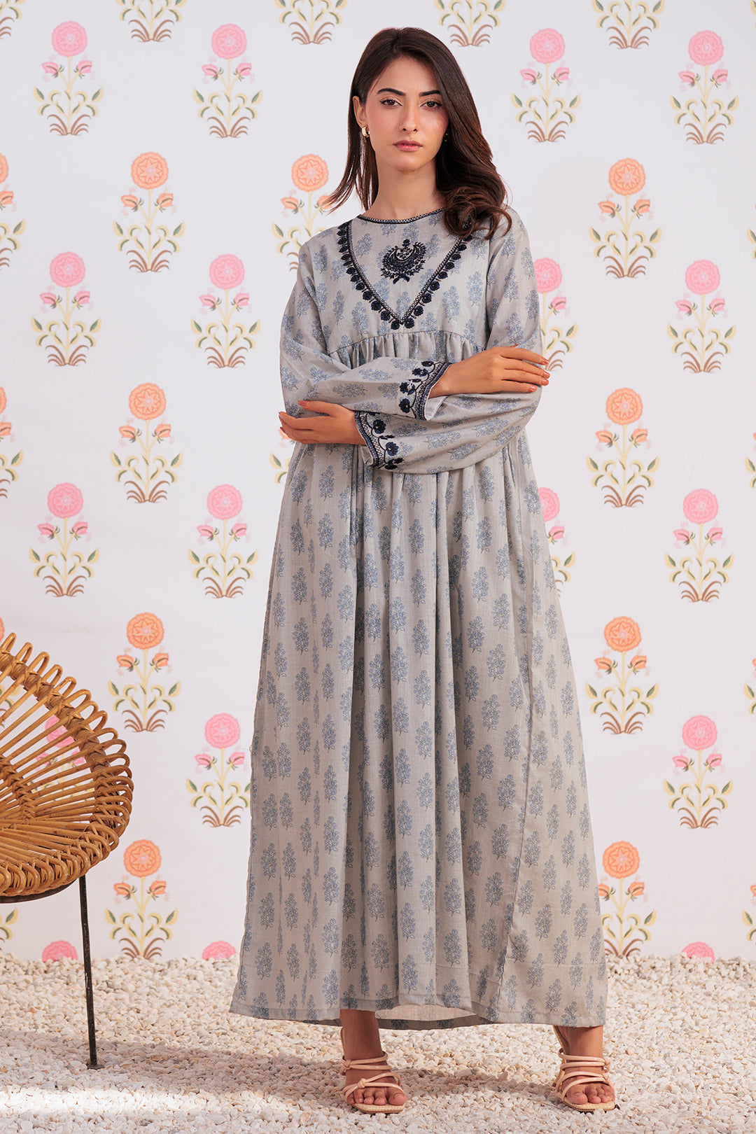 Zellbury | Winter Pret | Embroidered Kurta - 2909 - House Of Hania