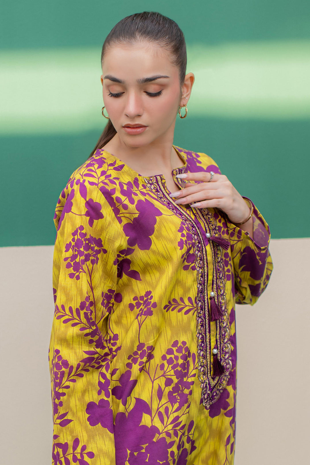 Zellbury | Winter Pret | Embroidered Kurta - 2916 - House Of Hania