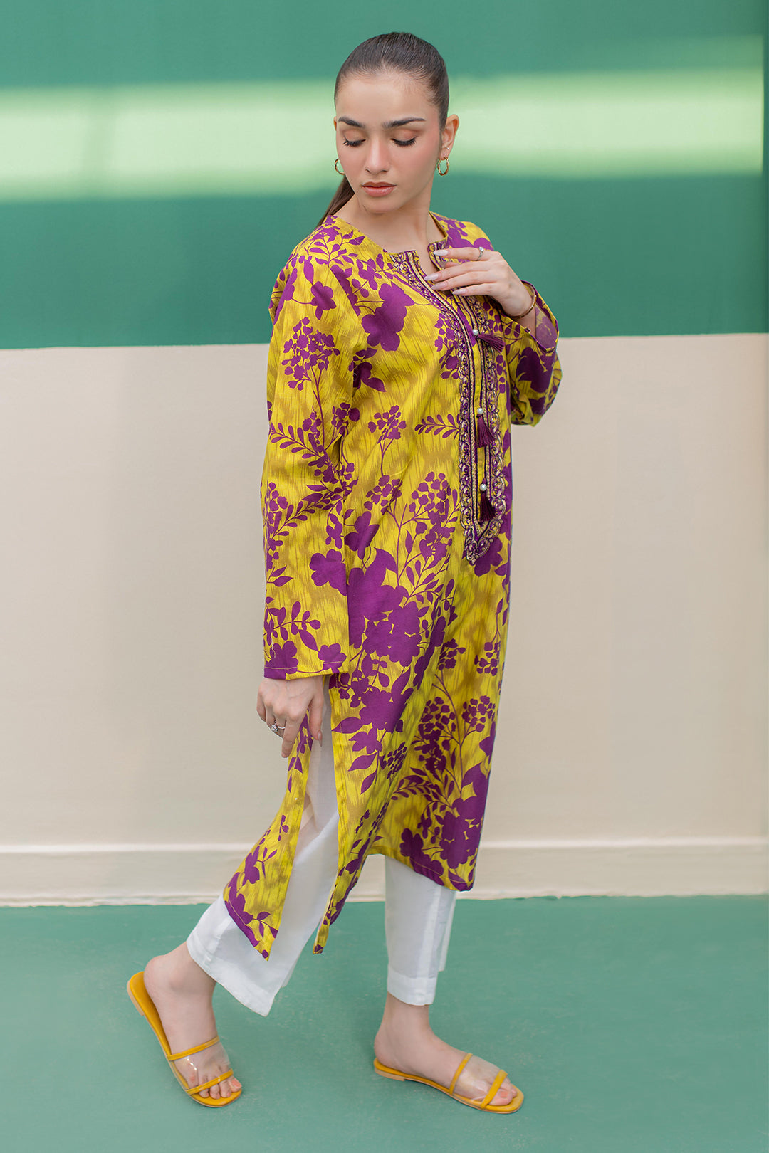 Zellbury | Winter Pret | Embroidered Kurta - 2916 - House Of Hania