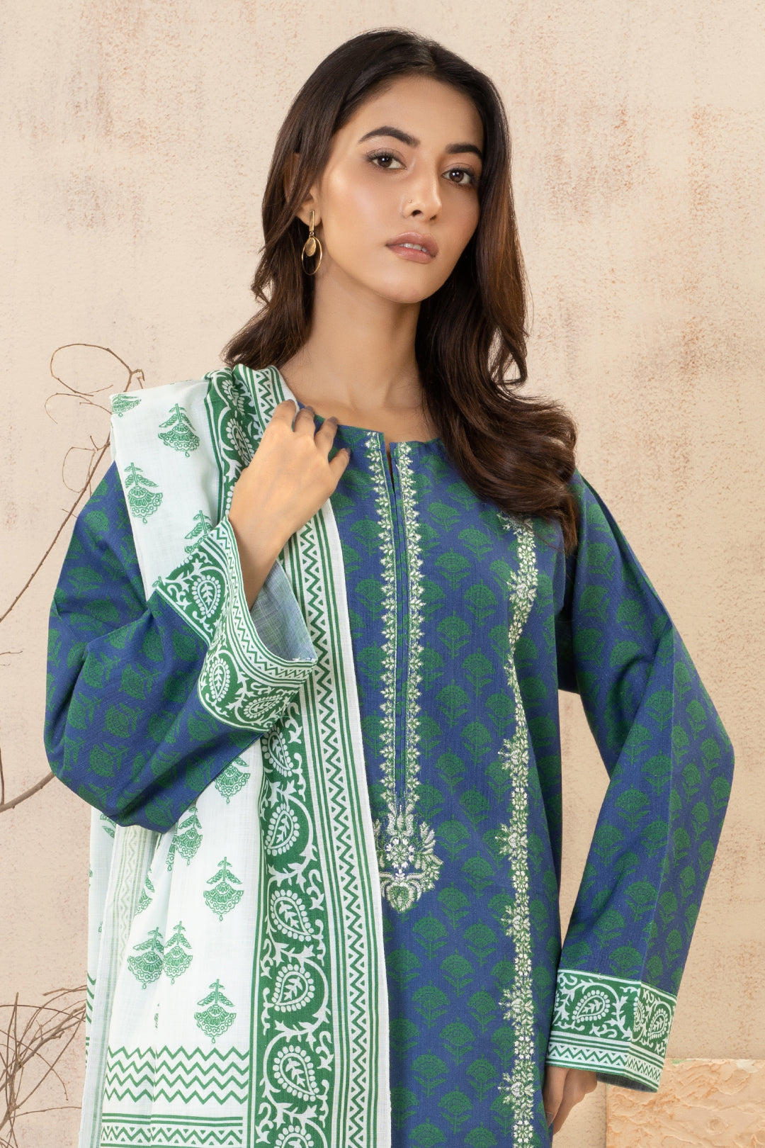 Zellbury | Winter Pret | Embroidered Kurta Dupatta - 2935 - House Of Hania