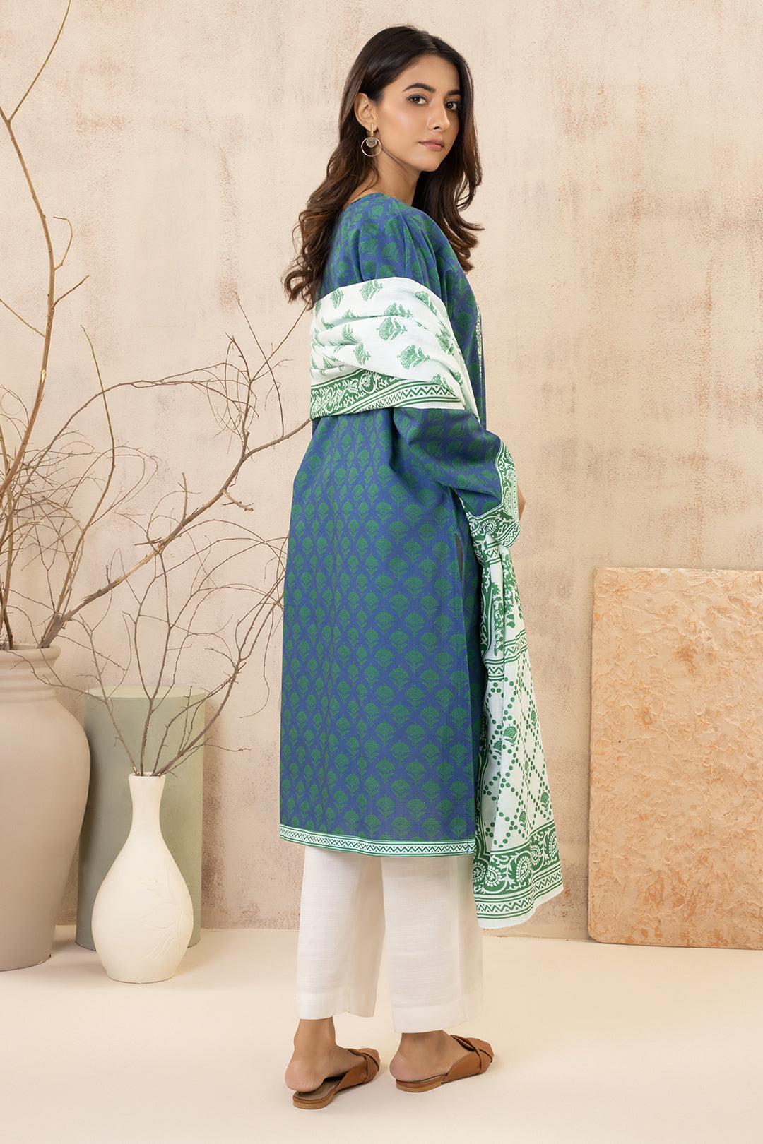 Zellbury | Winter Pret | Embroidered Kurta Dupatta - 2935 - House Of Hania