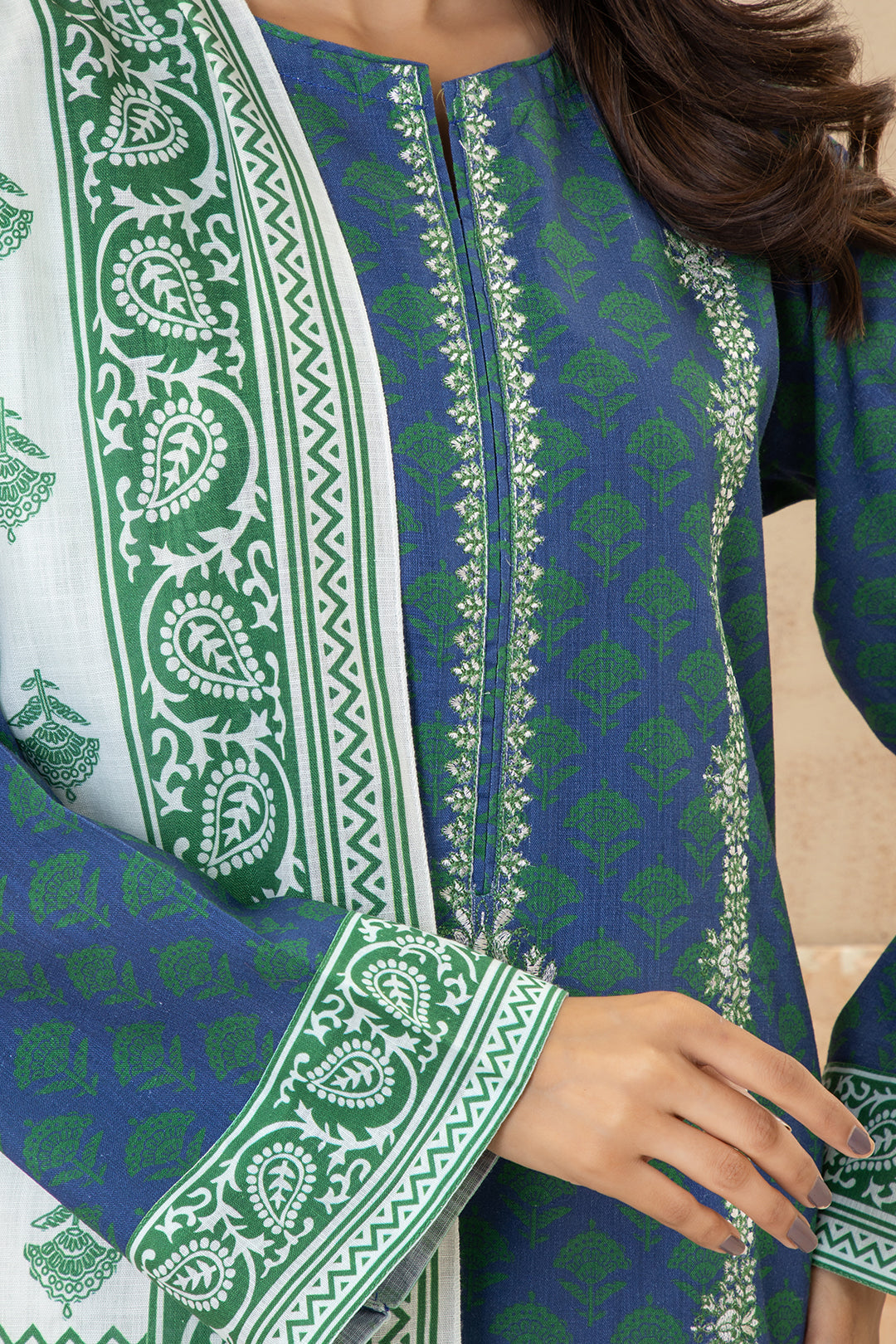 Zellbury | Winter Pret | Embroidered Kurta Dupatta - 2935 - House Of Hania