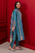 Zellbury | Winter Pret | Embroidered Kurta Dupatta Trouser - 1265 - House Of Hania