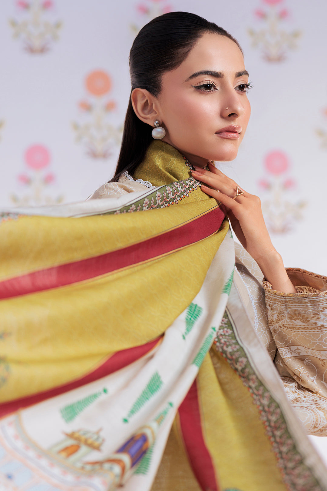 Zellbury | Winter Pret | Embroidered Kurta Dupatta Trouser - 2950 - House Of Hania