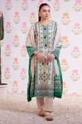 Zellbury | Winter Pret | Embroidered Kurta Dupatta Trouser - 3075 - House Of Hania