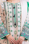 Zellbury | Winter Pret | Embroidered Kurta Dupatta Trouser - 3075 - House Of Hania
