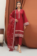 Zellbury | Winter Pret | Embroidered Kurta Dupatta Trouser - 3278 - House Of Hania