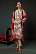 Zellbury | Winter Pret | Embroidered Kurta Shawl - 2937 - House Of Hania