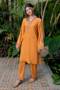 Zellbury | Winter Pret | Embroidered Kurta Trouser - 1289 - House Of Hania