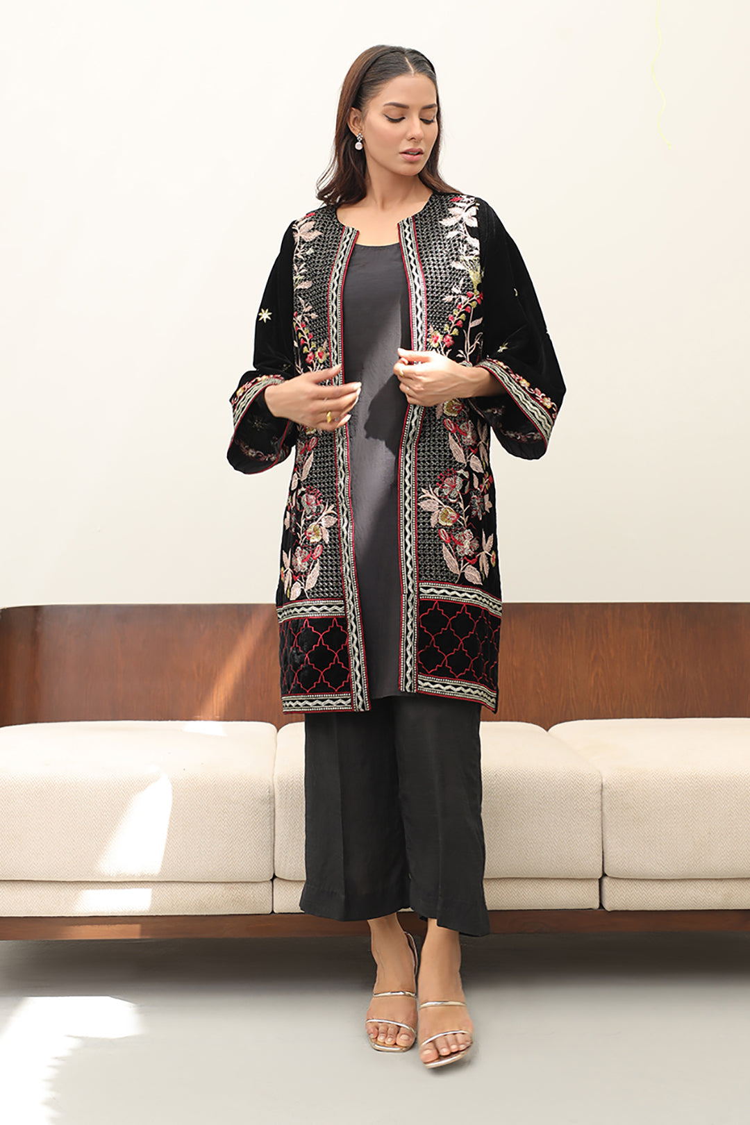 Zellbury | Winter Pret | Embroidered Kurta Trouser - 3273 - House Of Hania