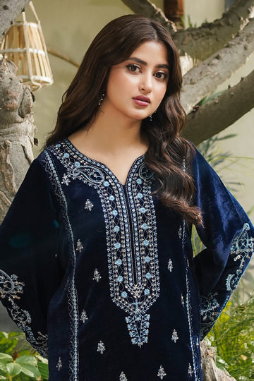Zellbury | Winter Pret | Embroidered Kurta Trouser - 3276 - House Of Hania