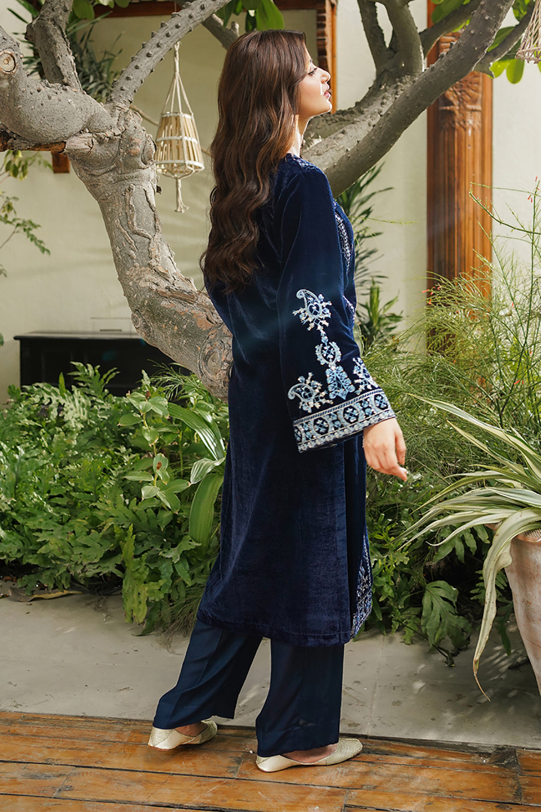 Zellbury | Winter Pret | Embroidered Kurta Trouser - 3276 - House Of Hania