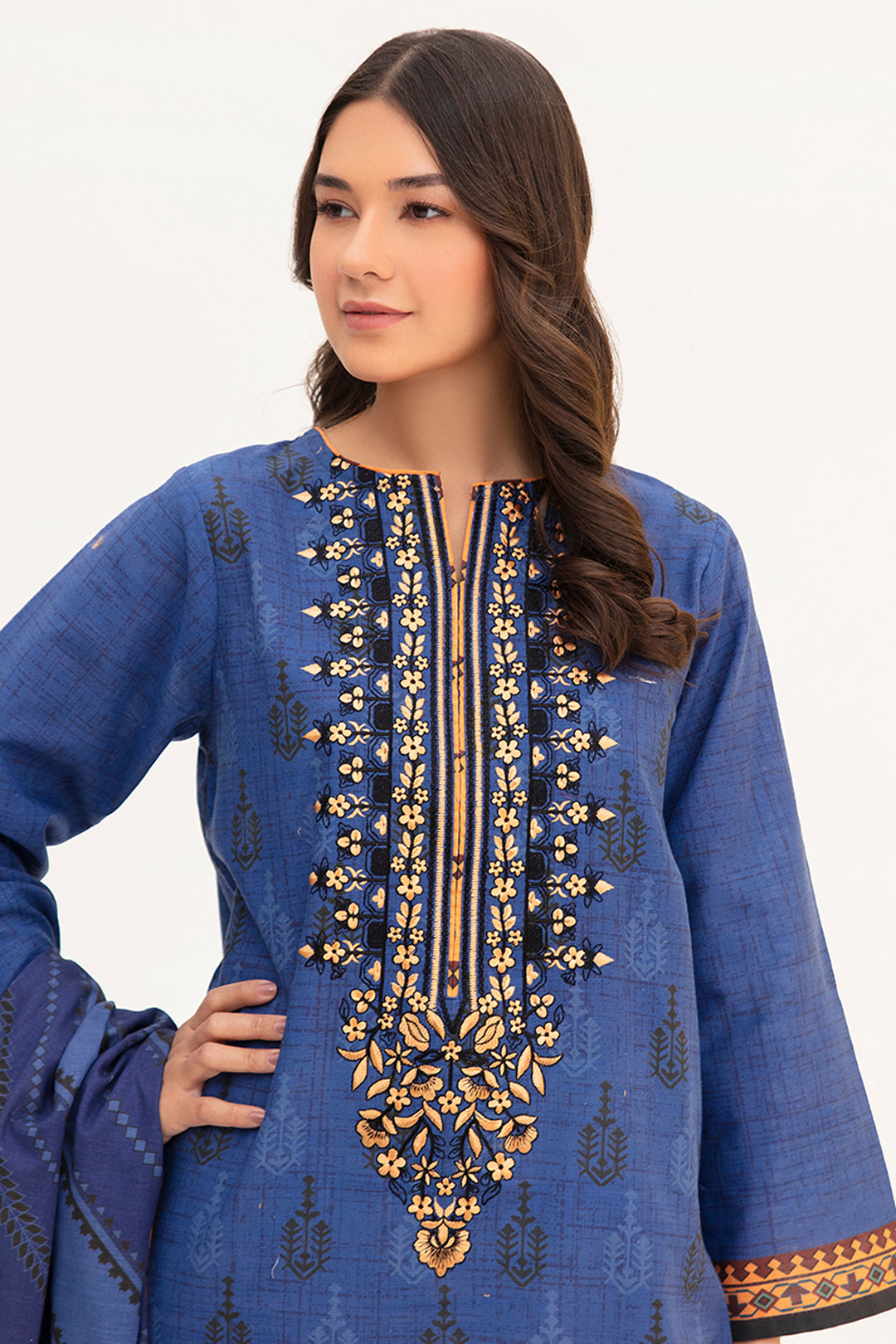 Zellbury | Winter Pret | Kurta Dupatta - 0755 - House Of Hania