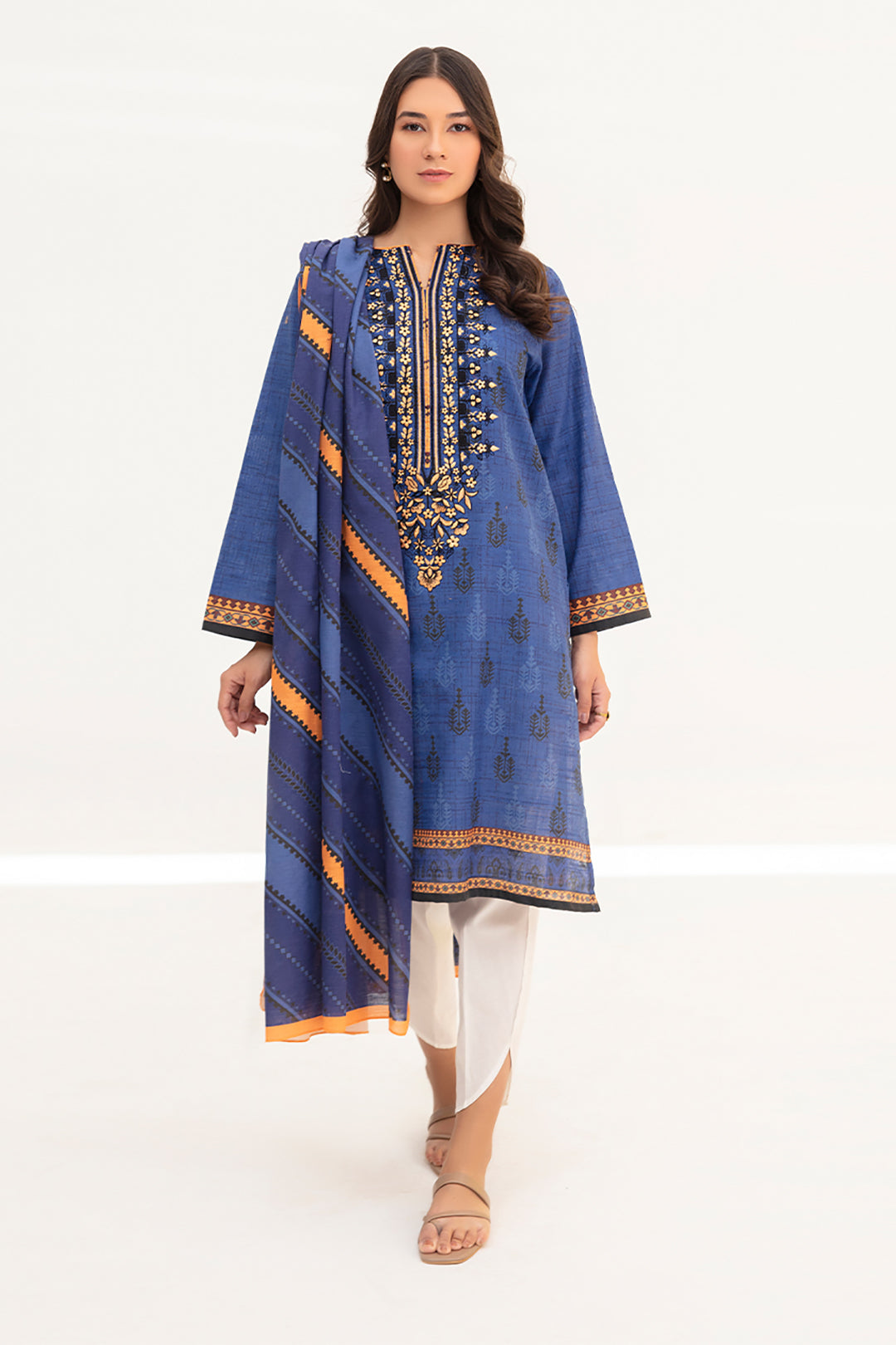 Zellbury | Winter Pret | Kurta Dupatta - 0755 - House Of Hania