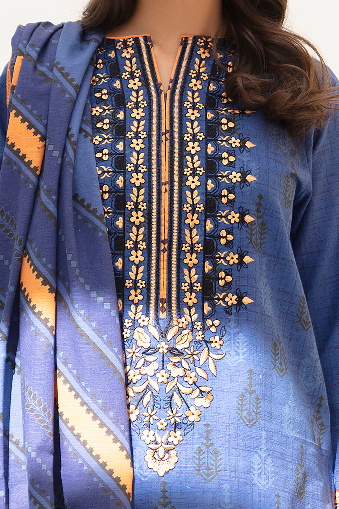 Zellbury | Winter Pret | Kurta Dupatta - 0755 - House Of Hania