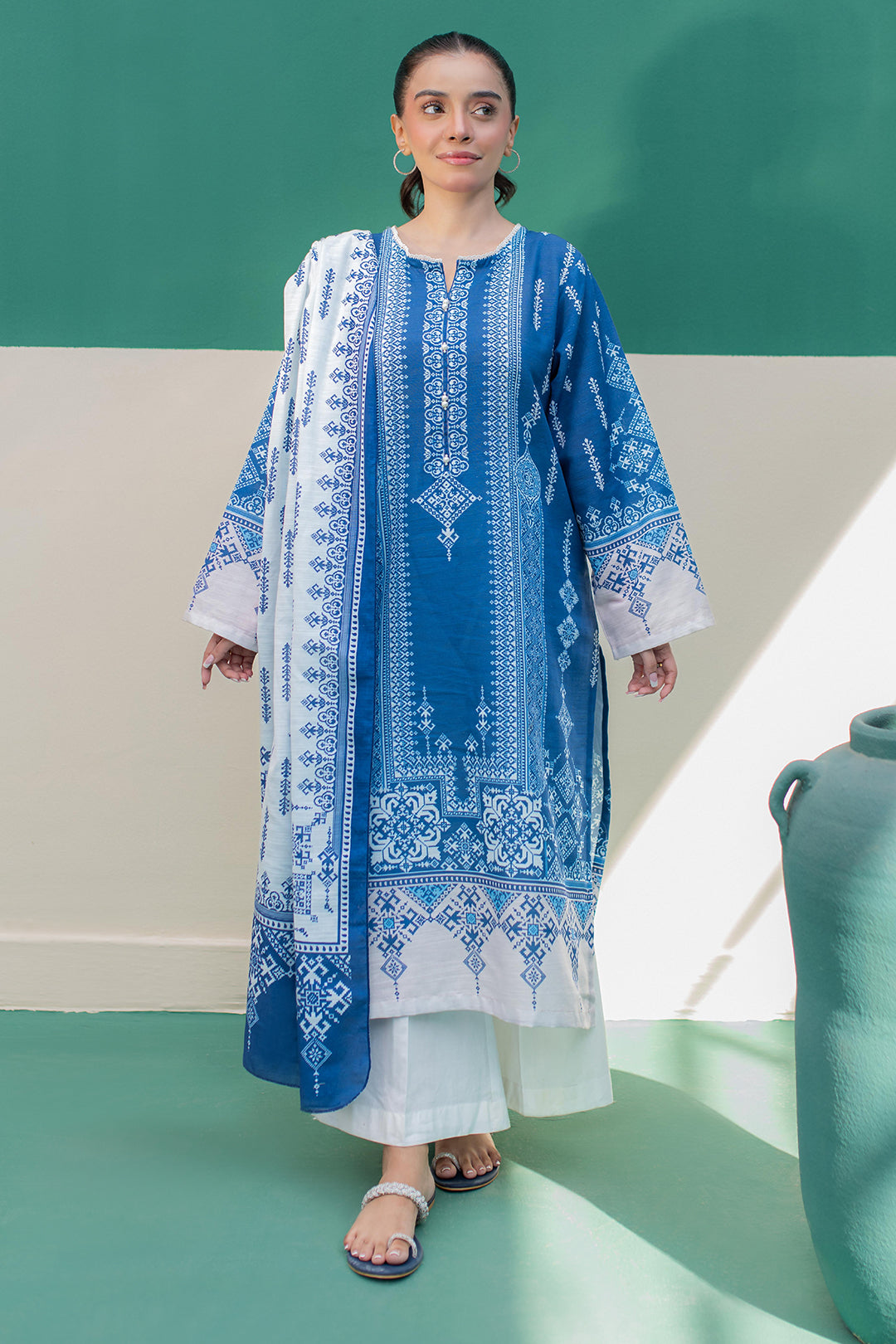 Zellbury | Winter Pret | Kurta Dupatta - 2980 - House Of Hania
