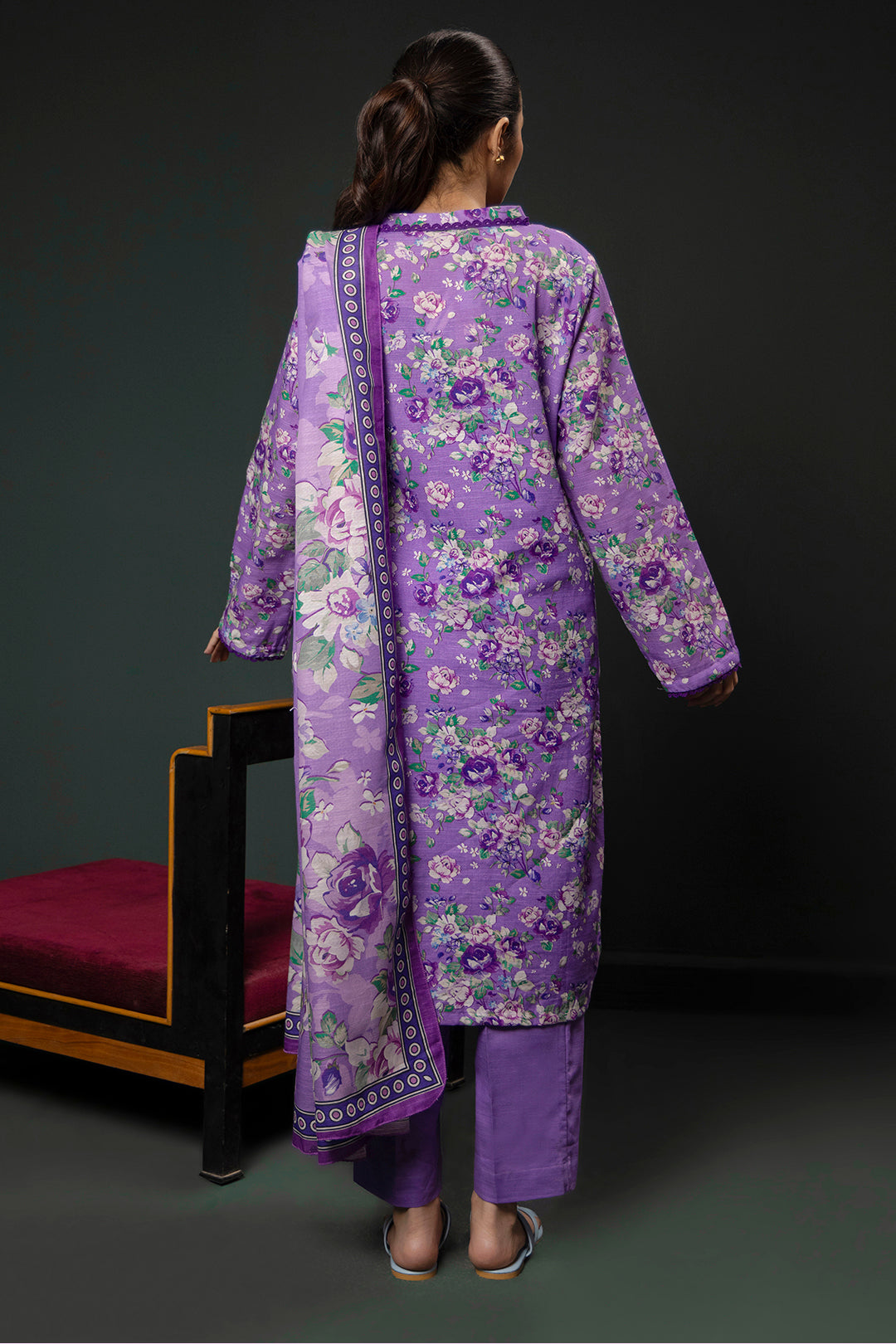 Zellbury | Winter Pret | Kurta Dupatta Trouser - 2948 - House Of Hania