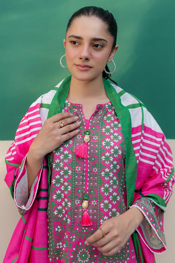 Zellbury | Winter Pret | Kurta Dupatta Trouser - 2949 - House Of Hania
