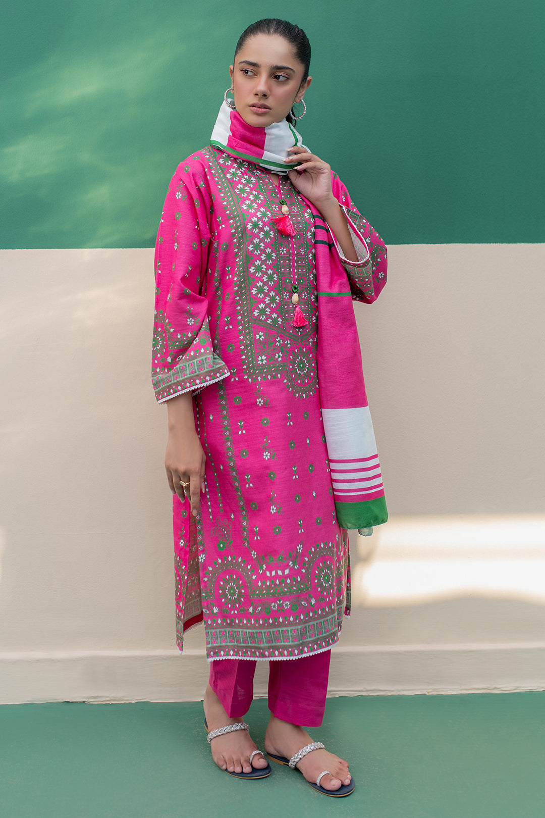 Zellbury | Winter Pret | Kurta Dupatta Trouser - 2949 - House Of Hania