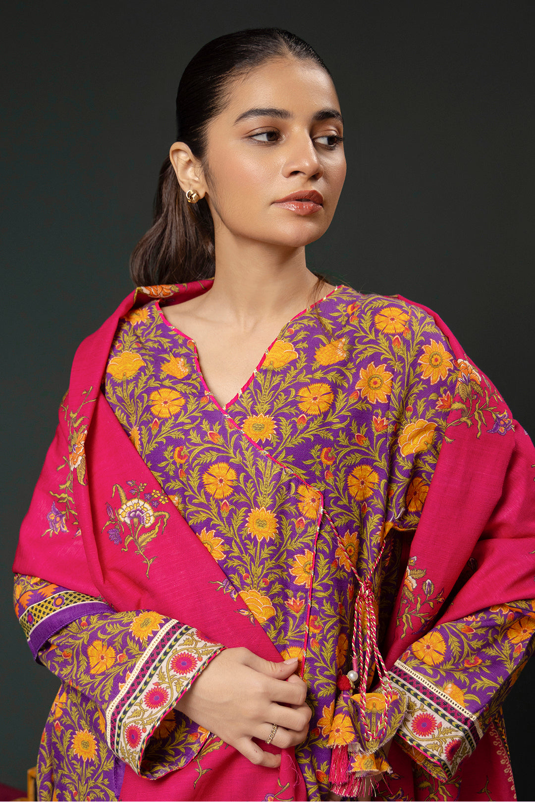 Zellbury | Winter Pret | Kurta Dupatta Trouser - 3006 - House Of Hania