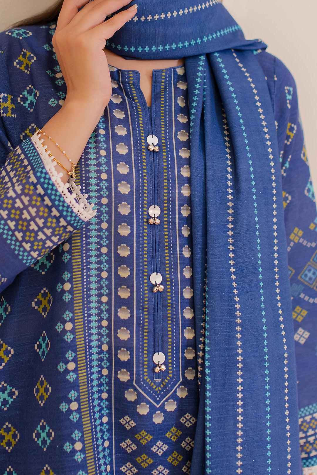 Zellbury | Winter Pret | Kurta Dupatta Trouser - 3039 - House Of Hania
