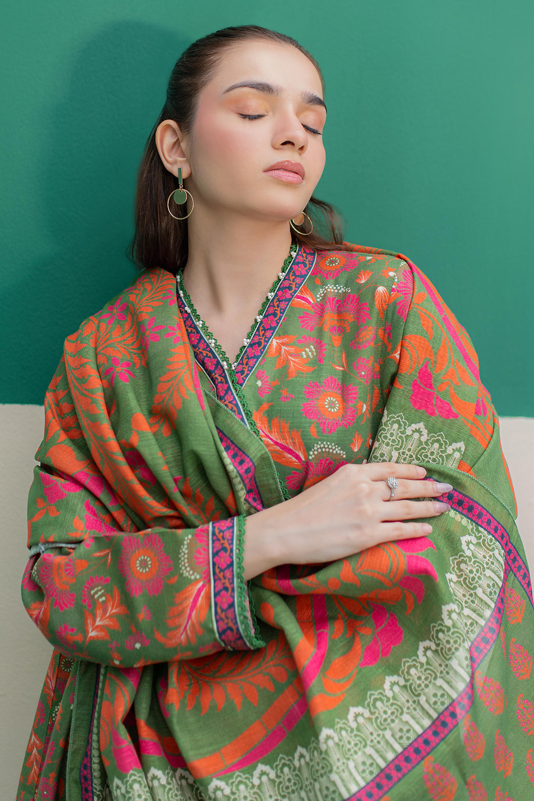 Zellbury | Winter Pret | Kurta Dupatta Trouser - 3088 - House Of Hania