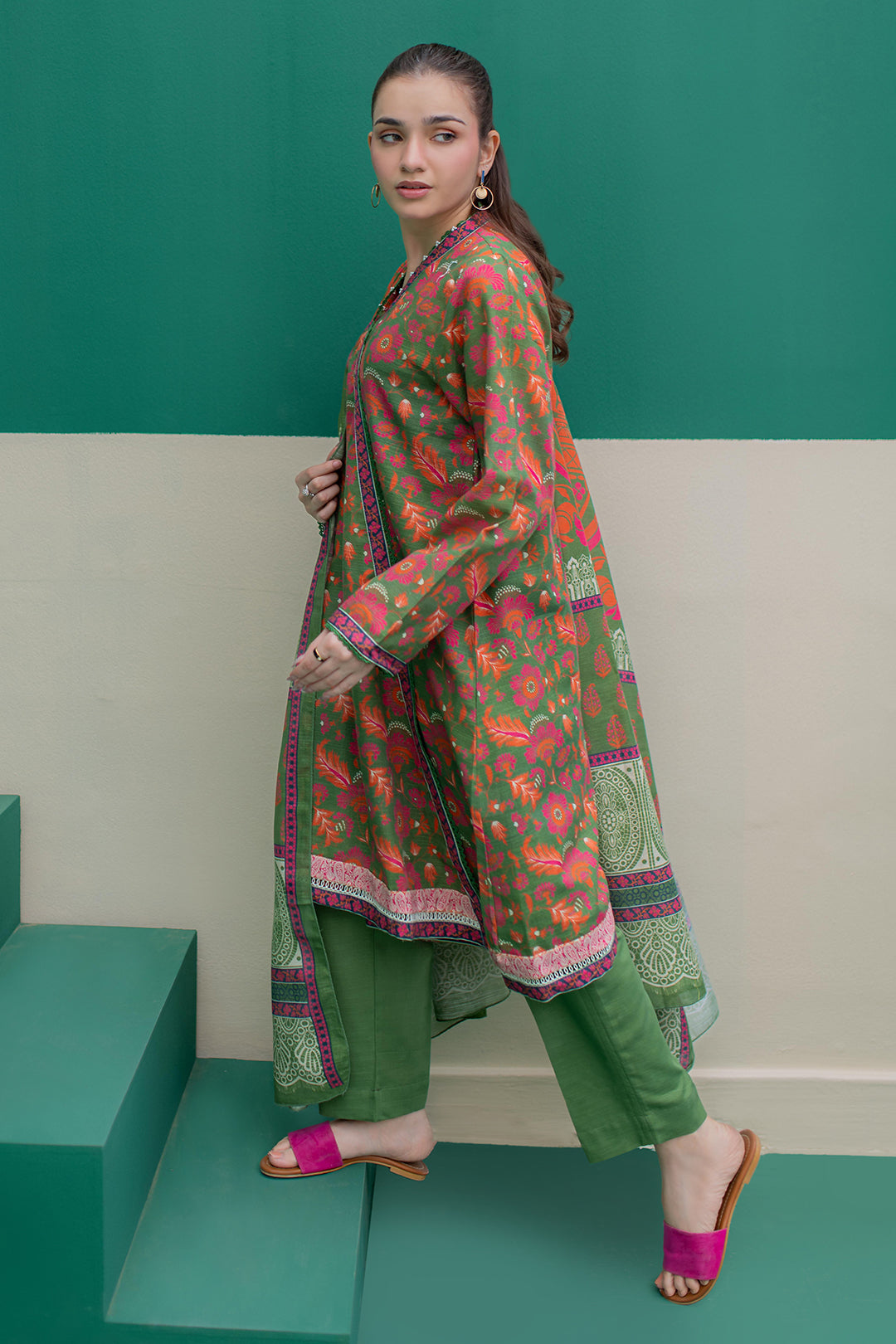 Zellbury | Winter Pret | Kurta Dupatta Trouser - 3088 - House Of Hania