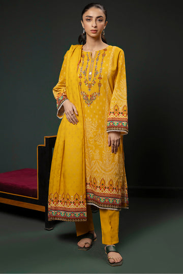 Zellbury | Winter Pret | Kurta Dupatta Trouser - 3151 - House Of Hania