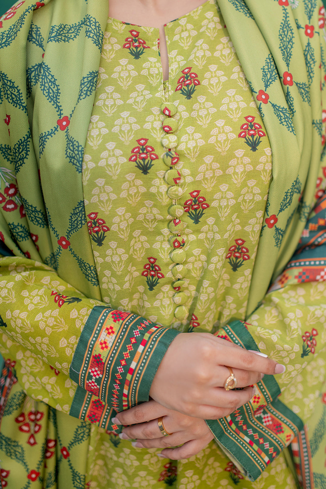 Zellbury | Winter Pret | Kurta Shawl Trouser - 2943 - House Of Hania